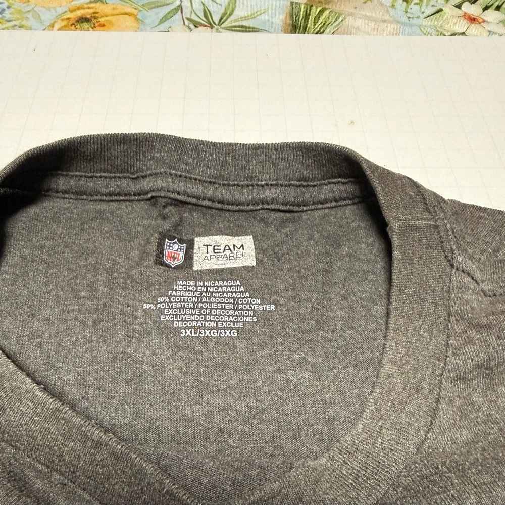 Team Apparel Charcoal Seattle Seahawks Graphic Tee - Blue & Green Logo - Picture 3 of 5